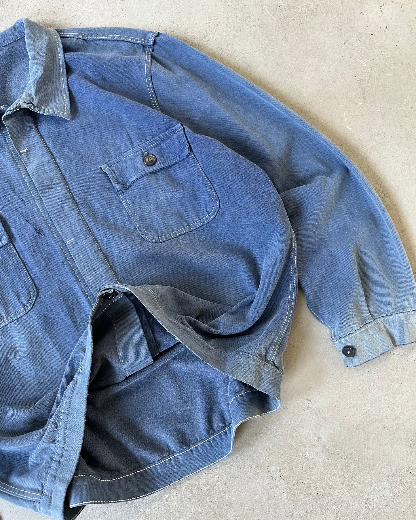 1960s - Faded Blue French Chore - L/XL