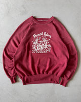 1980s - Faded Burgundy French River Crewneck - M