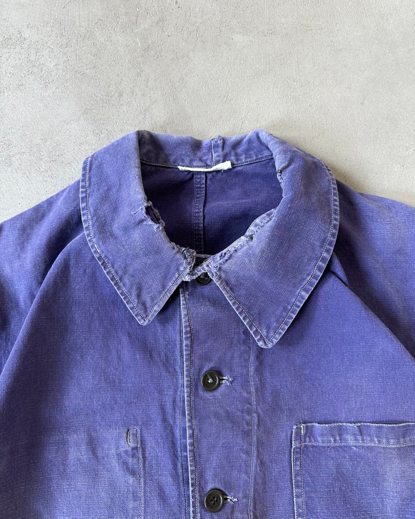 1950s - Distressed Purple French Chore - L