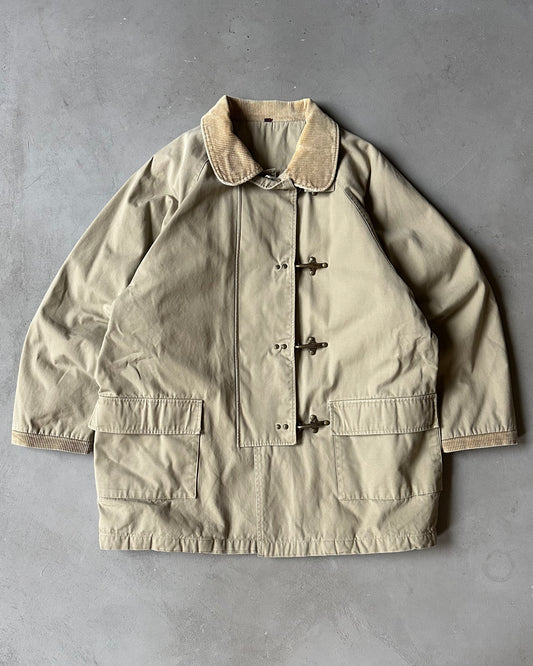 1990s - Beige Padded Fireman Coat - XL