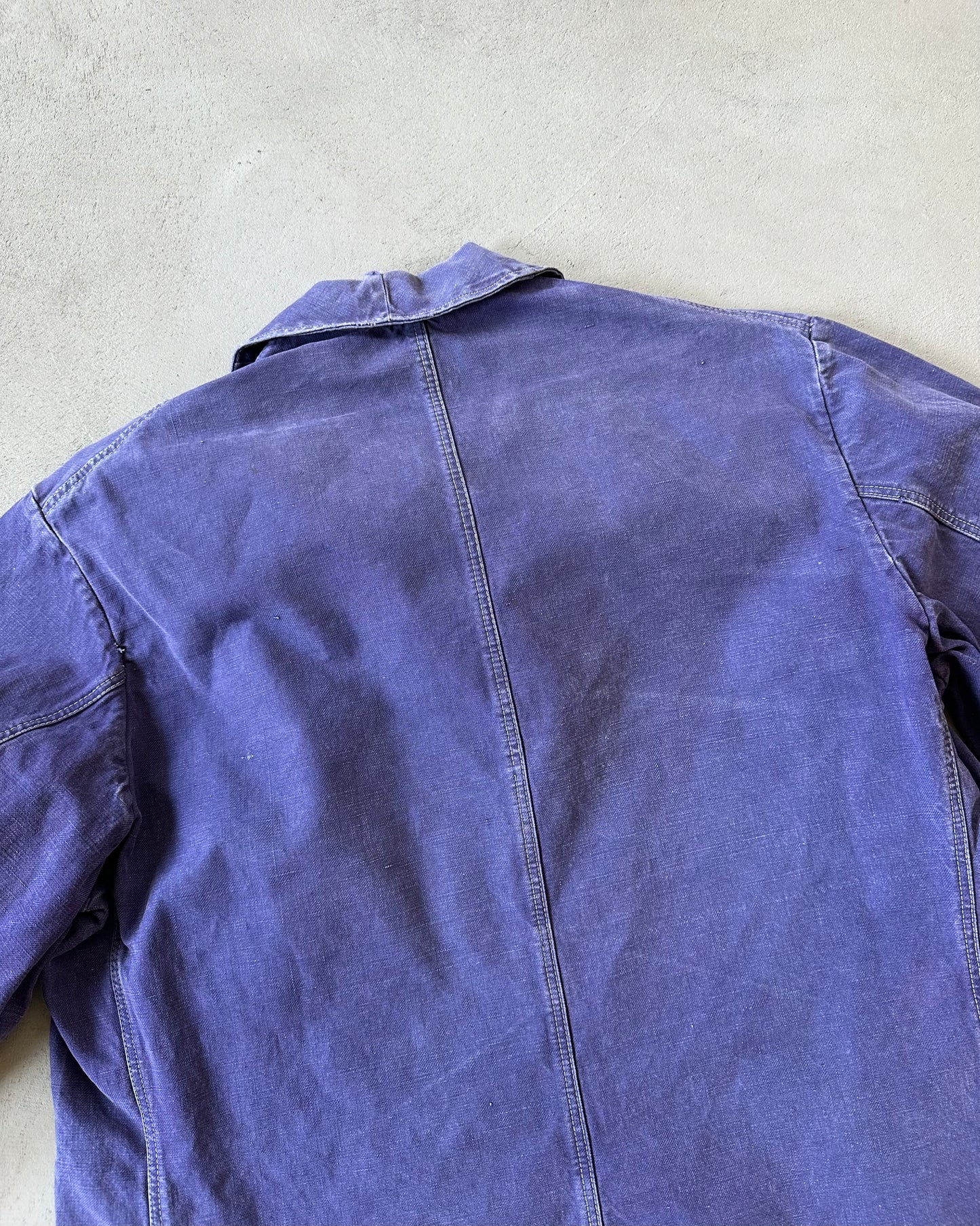 1950s - Distressed Purple French Chore - L