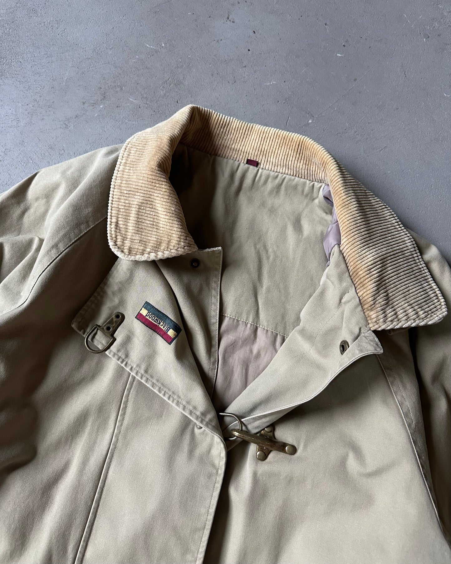1990s - Beige Padded Fireman Coat - XL