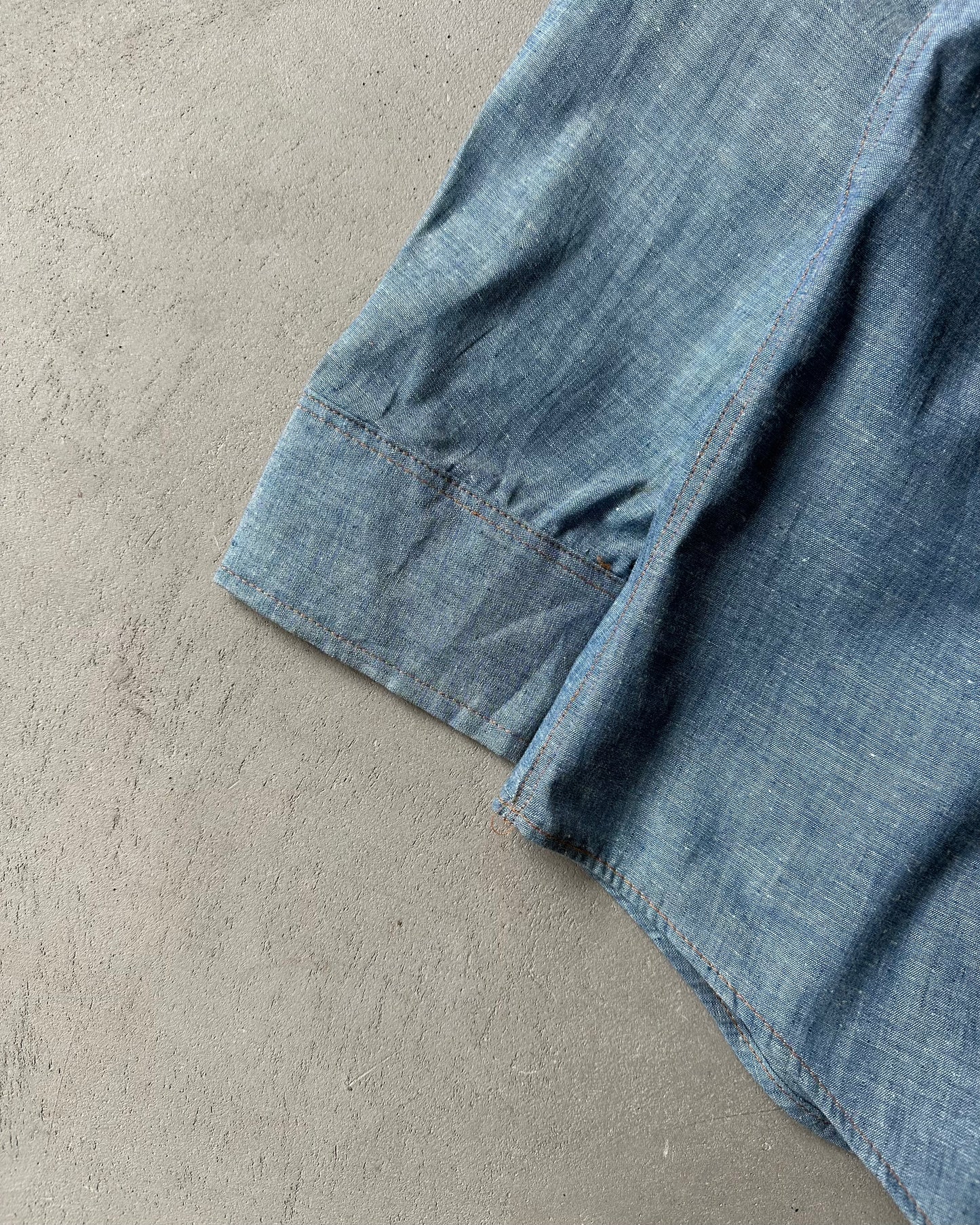 1970s - DSWT The Guys Chambray Shirt - L