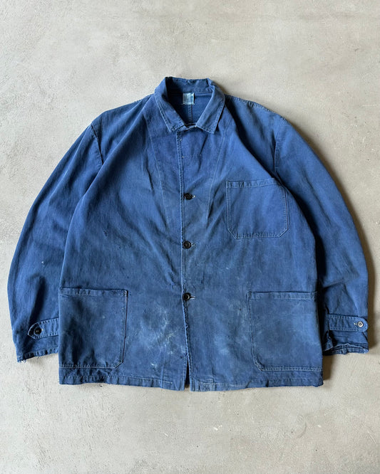 1960s - Distressed Blue French Chore - L/XL