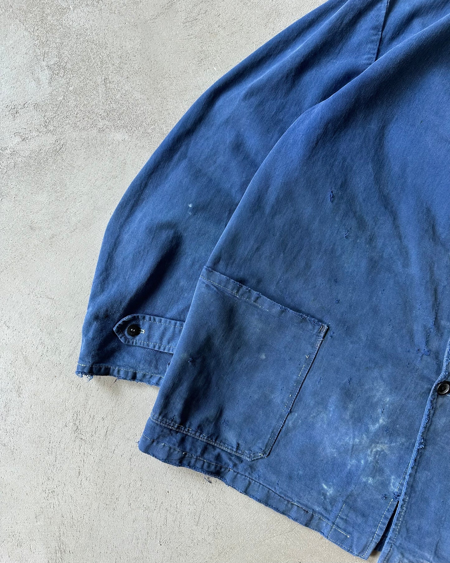 1960s - Distressed Blue French Chore - L/XL