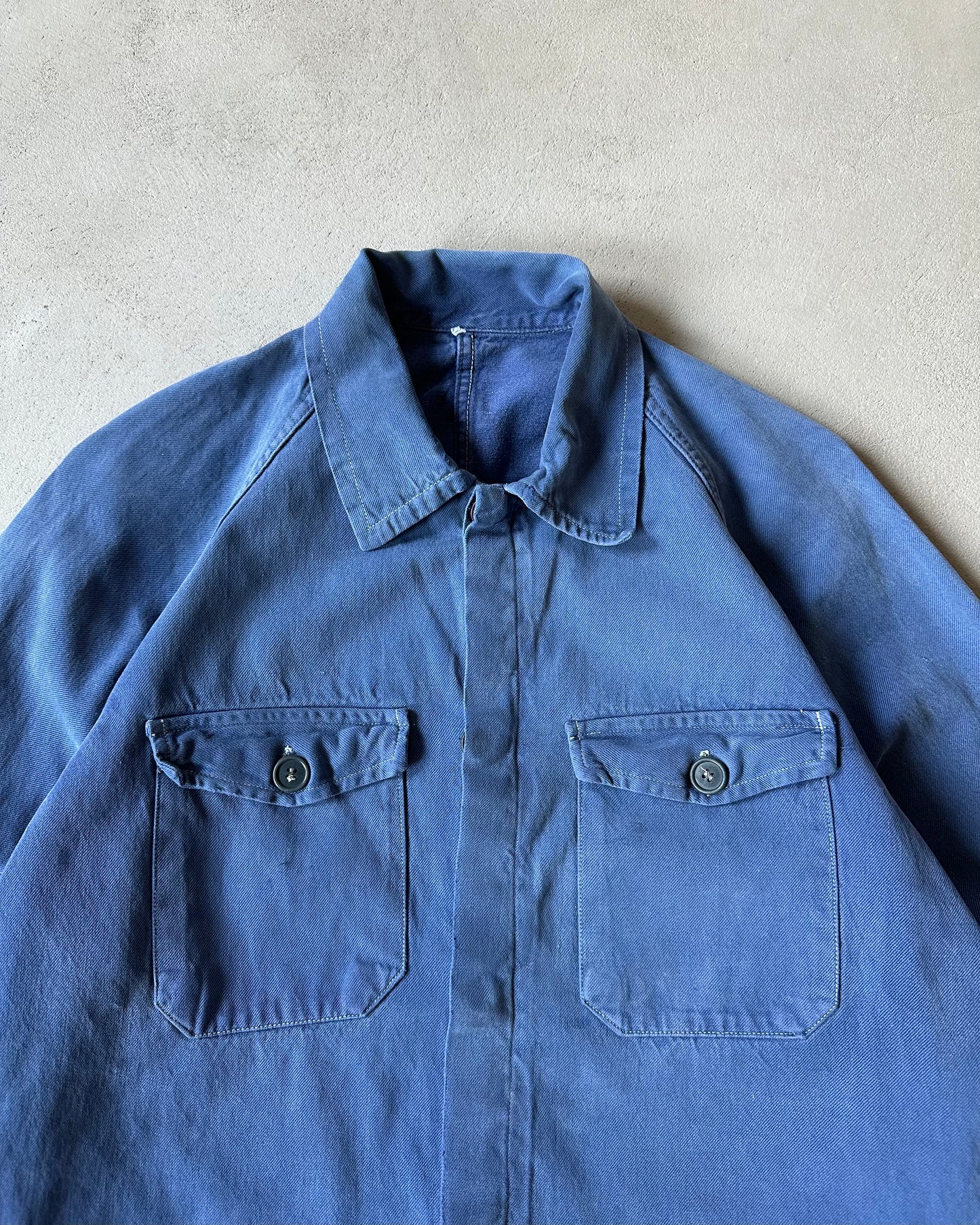 1960s - Blue Raglan French Chore - S/M
