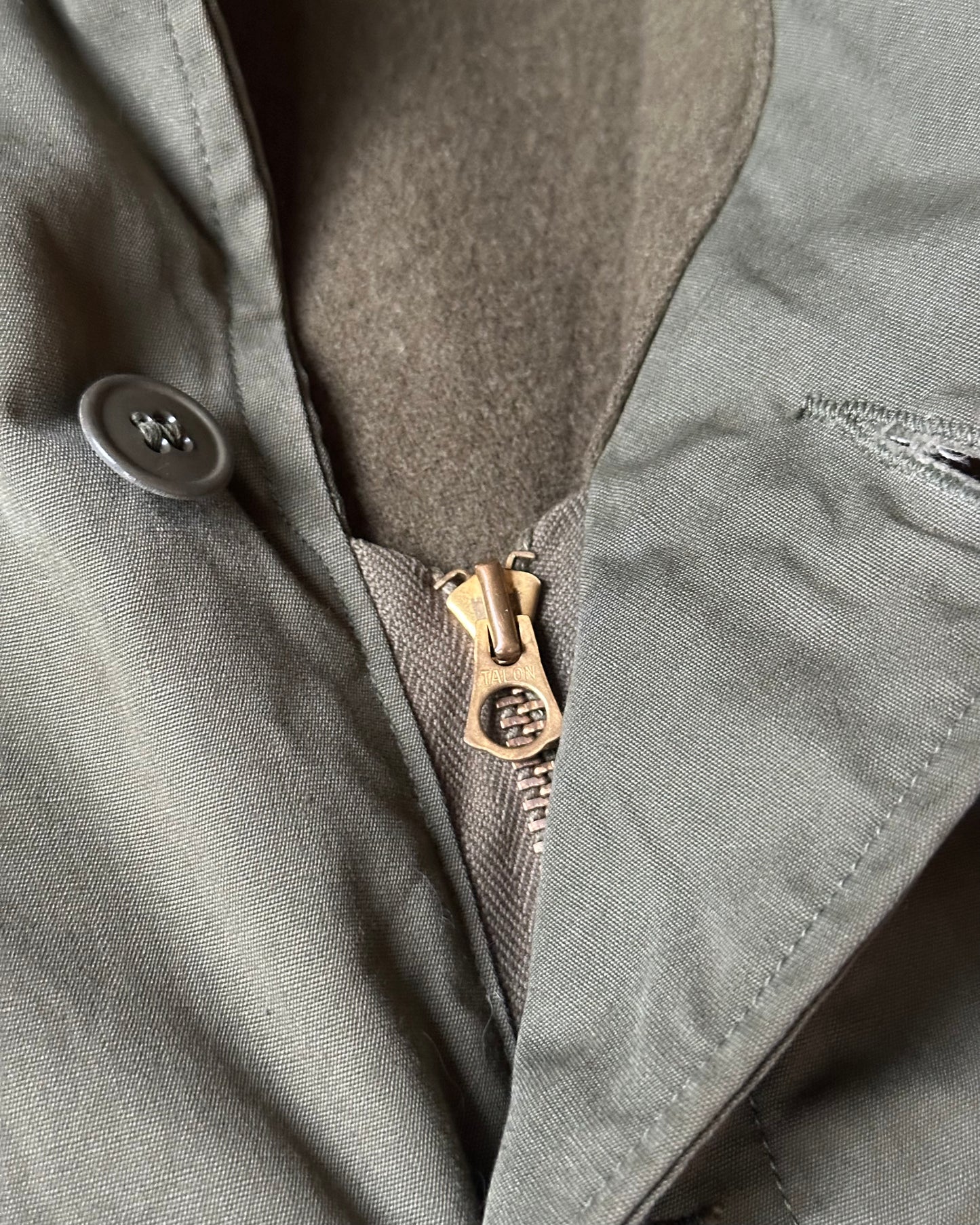1960s - Green Military Deck Jacket - XS