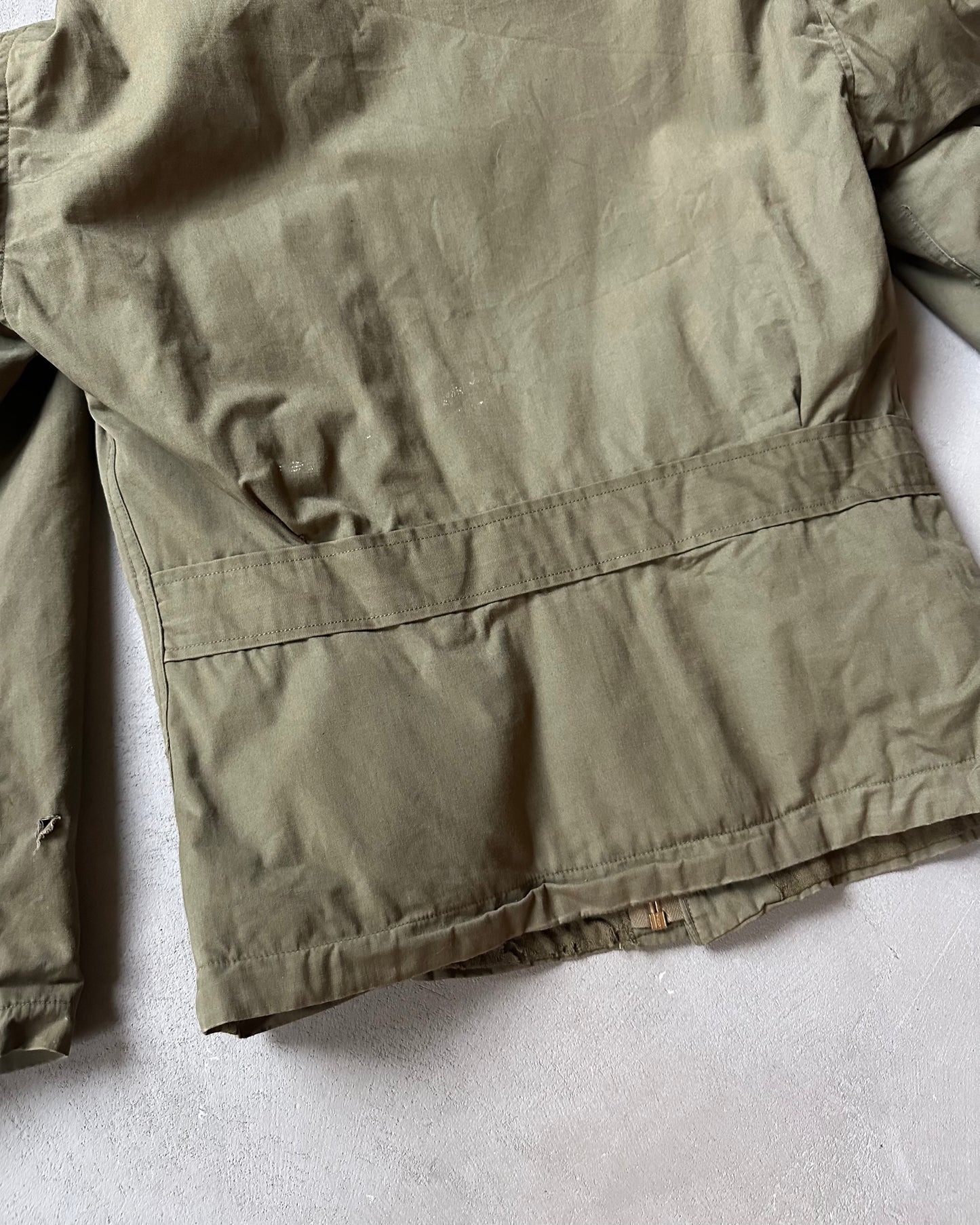 1960s - Green Military Deck Jacket - XS