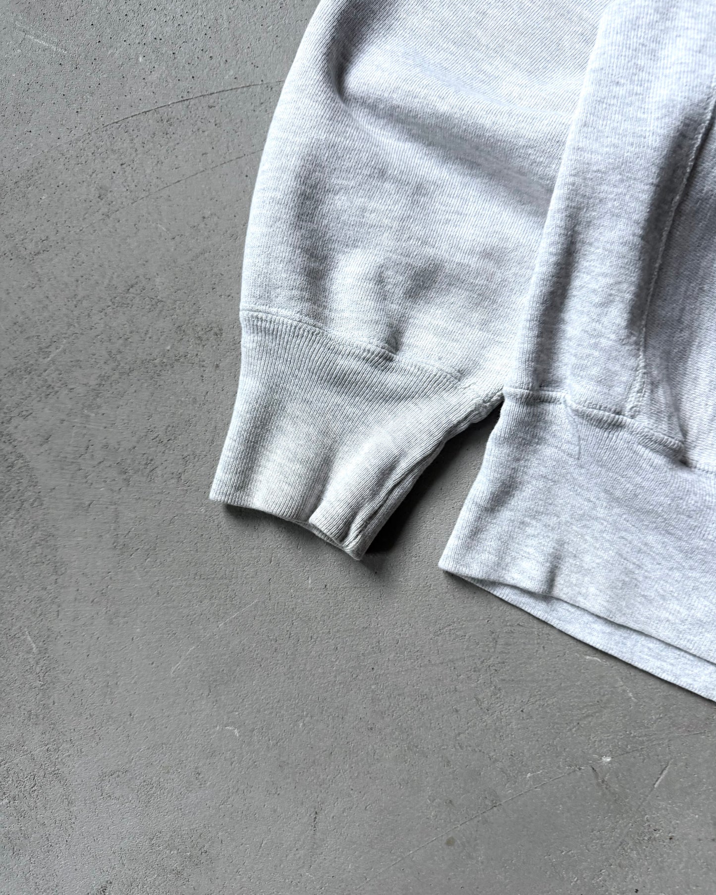 1980s - Ash Grey Ames High Campion Warmup Crewneck - S
