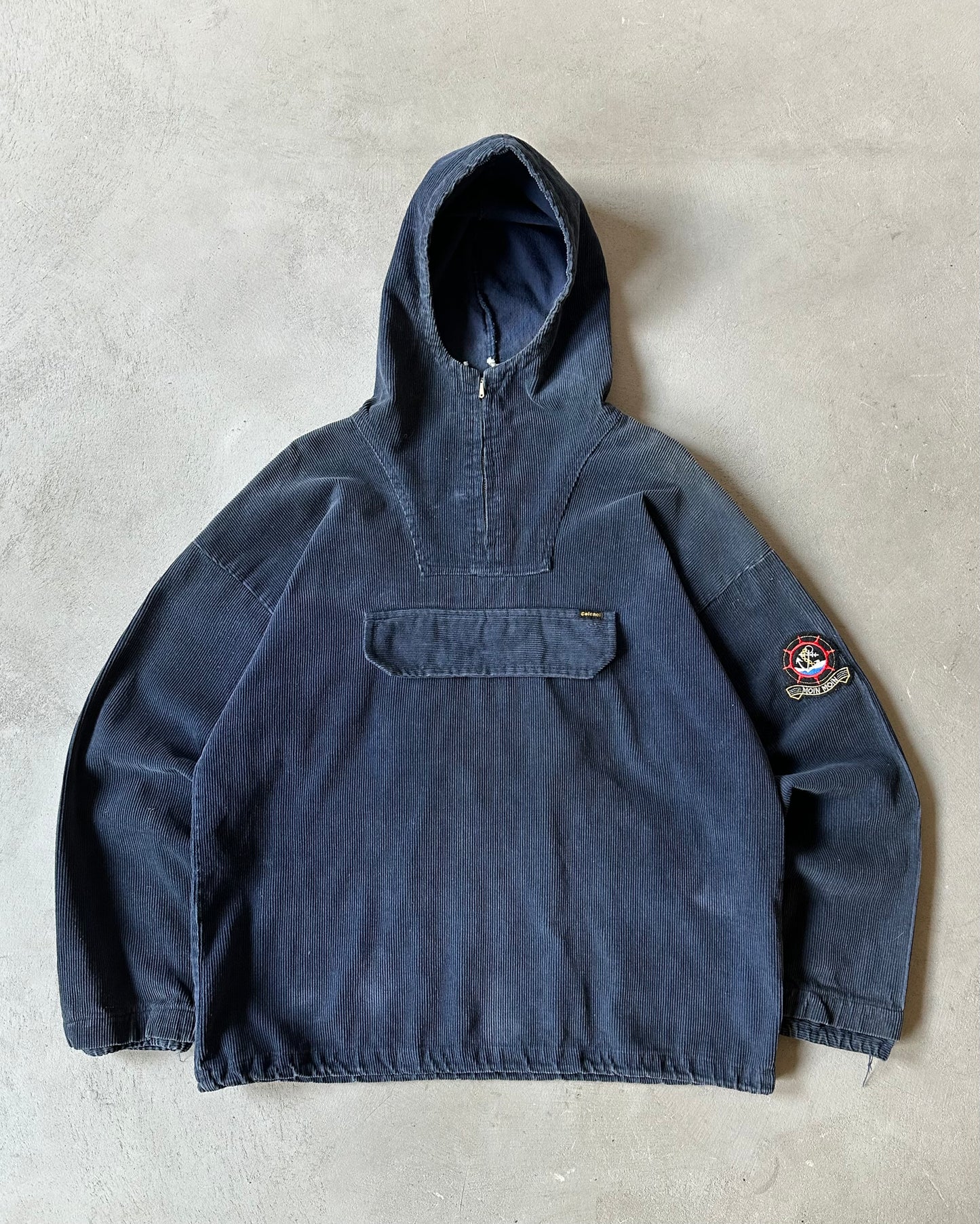 1980s - Navy Corduroy French Anorak - M