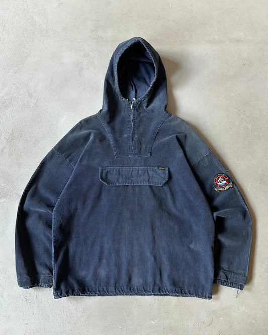 1980s - Navy Corduroy French Anorak - M