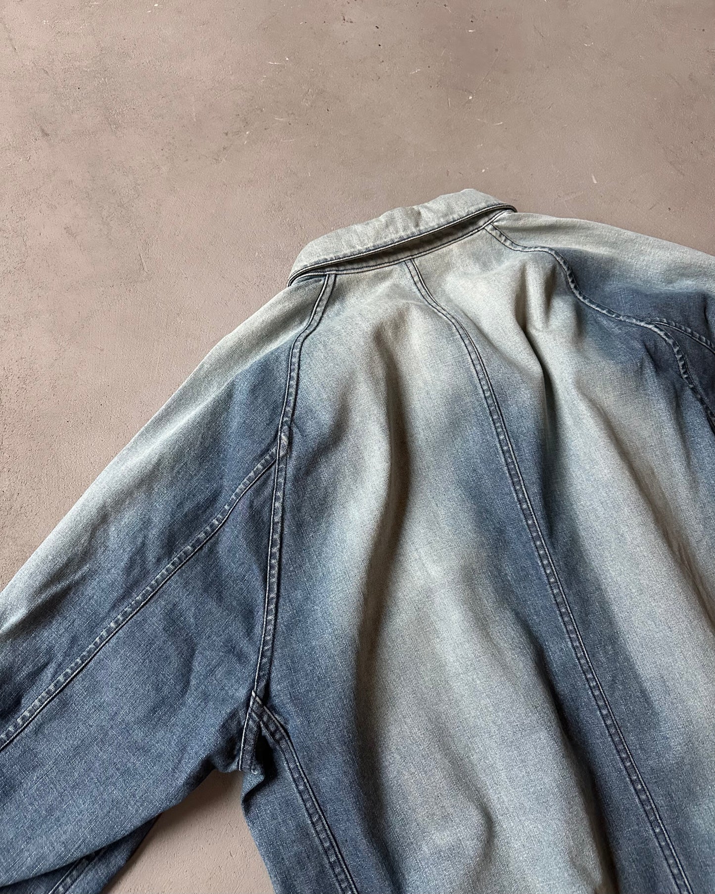 1990s - Faded Polo Chore Overshirt - XL