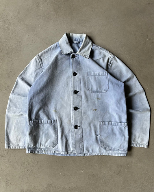 1970s - Distressed Blue Euro Chore - S/M