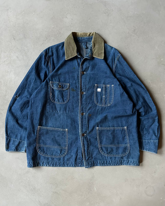 1970s - Distressed Rifle Chore Coat - XL
