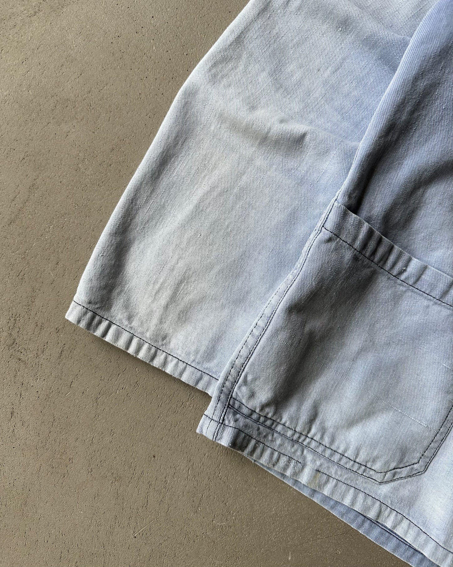 1970s - Distressed Blue Euro Chore - S/M