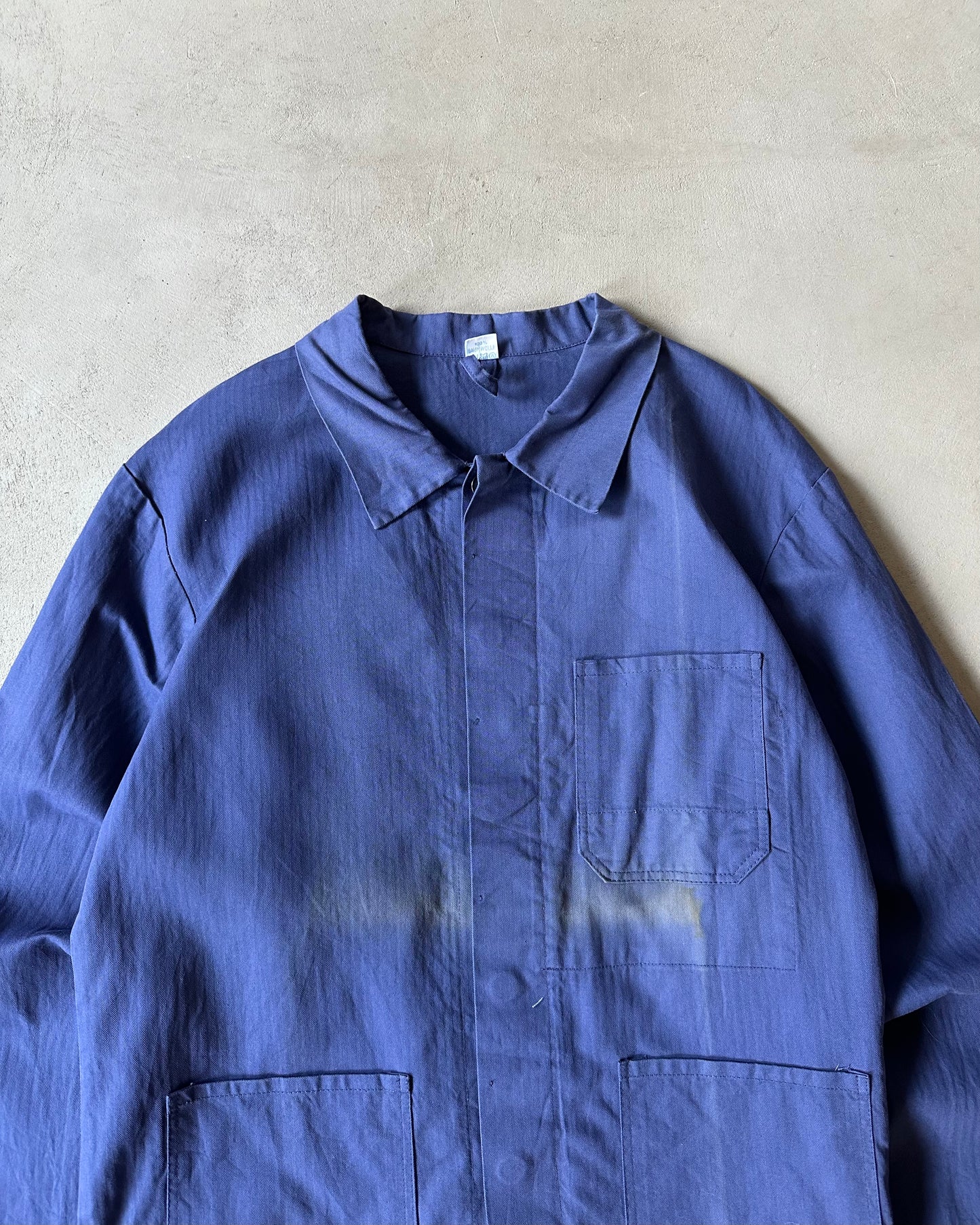 1990s - Faded Blue HBT German Chore - XL