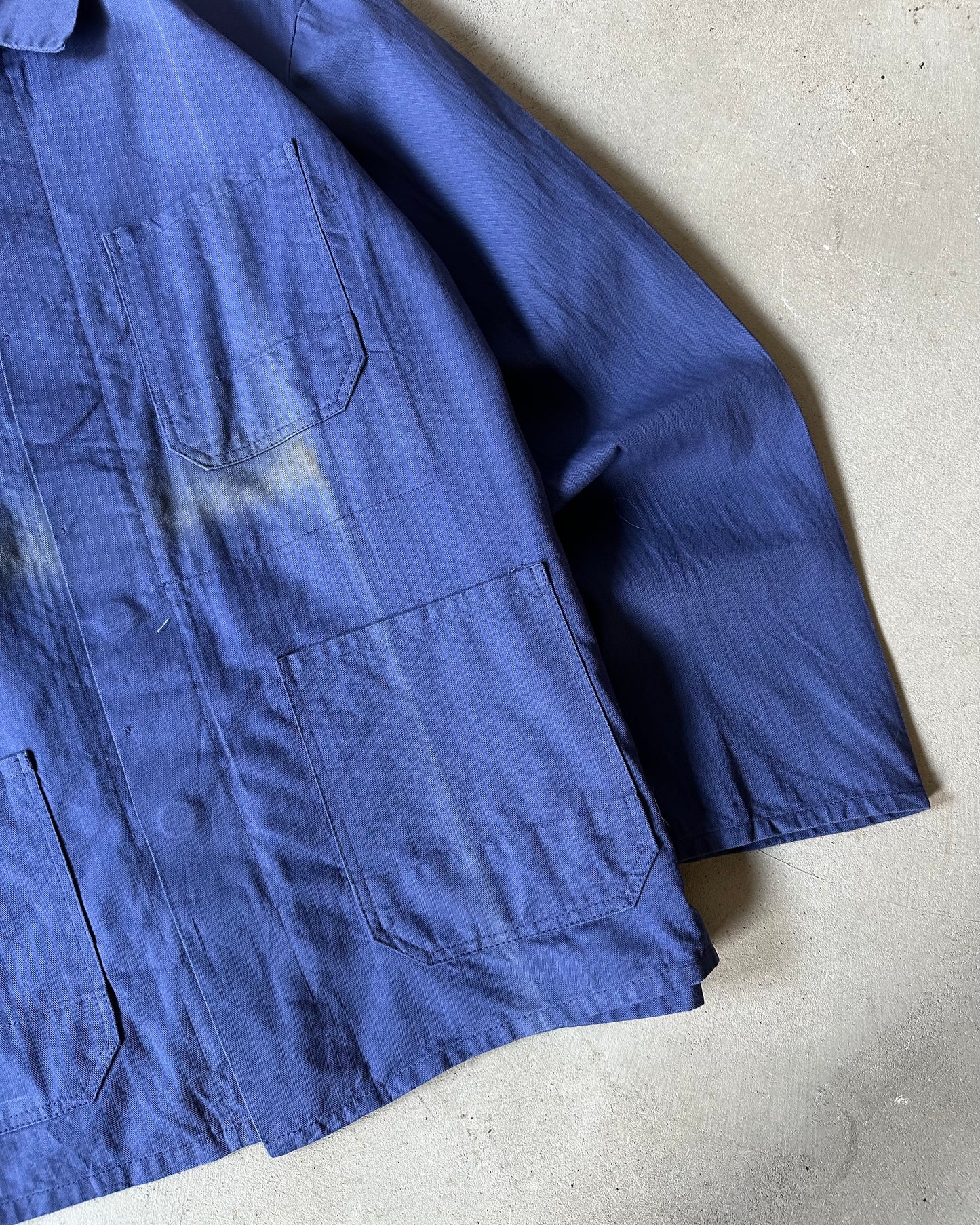 1990s - Faded Blue HBT German Chore - XL