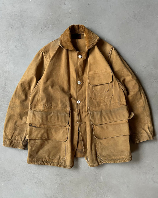 Années 50 - Veste de chasse en toile de coton usée - M