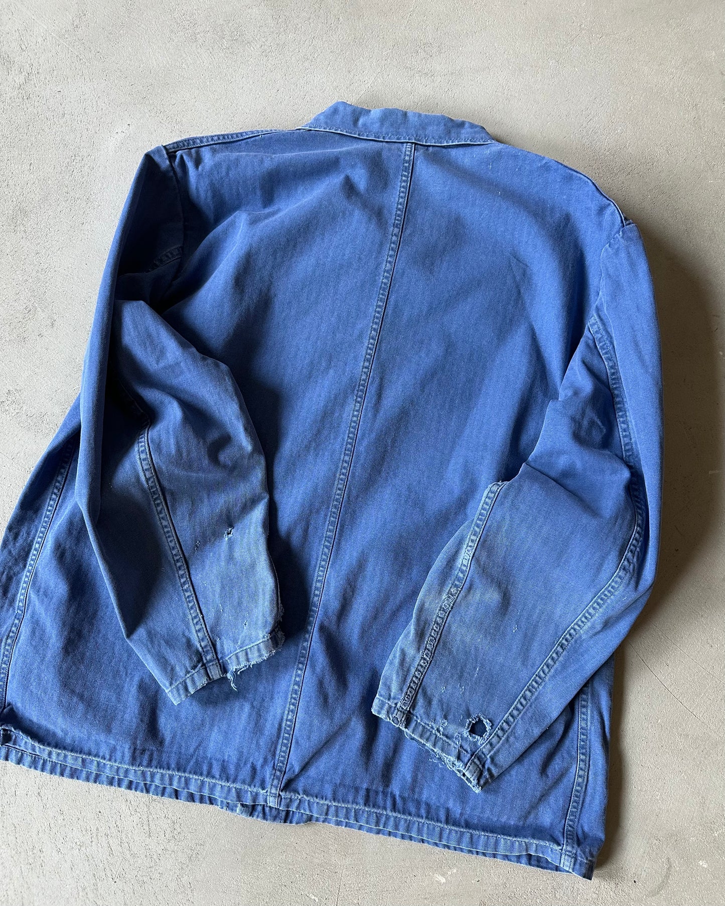 1990s - Faded Blue HBT German Chore - M