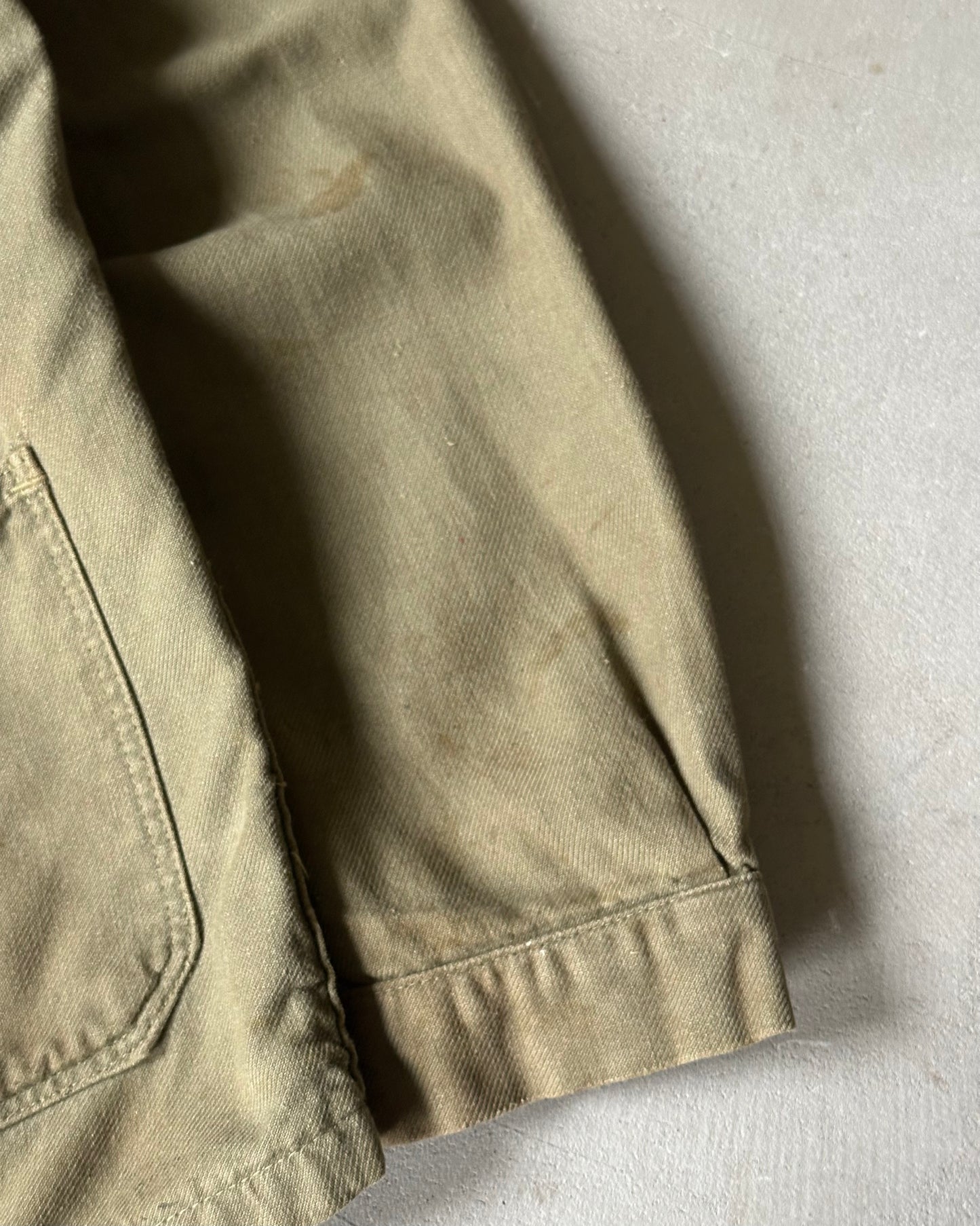 1970s - Distressed Green Euro Chore - S