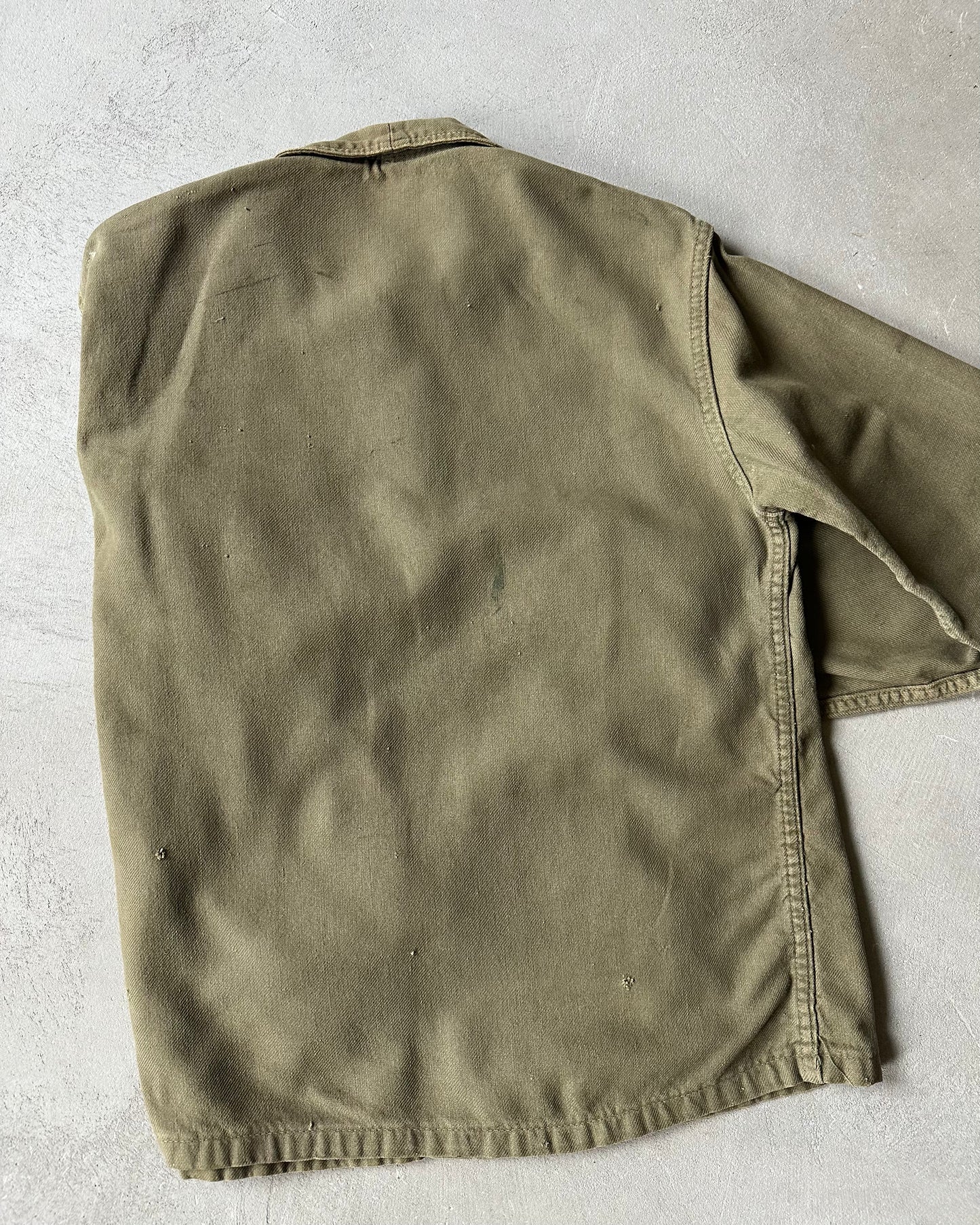 1970s - Distressed Green Euro Chore - S