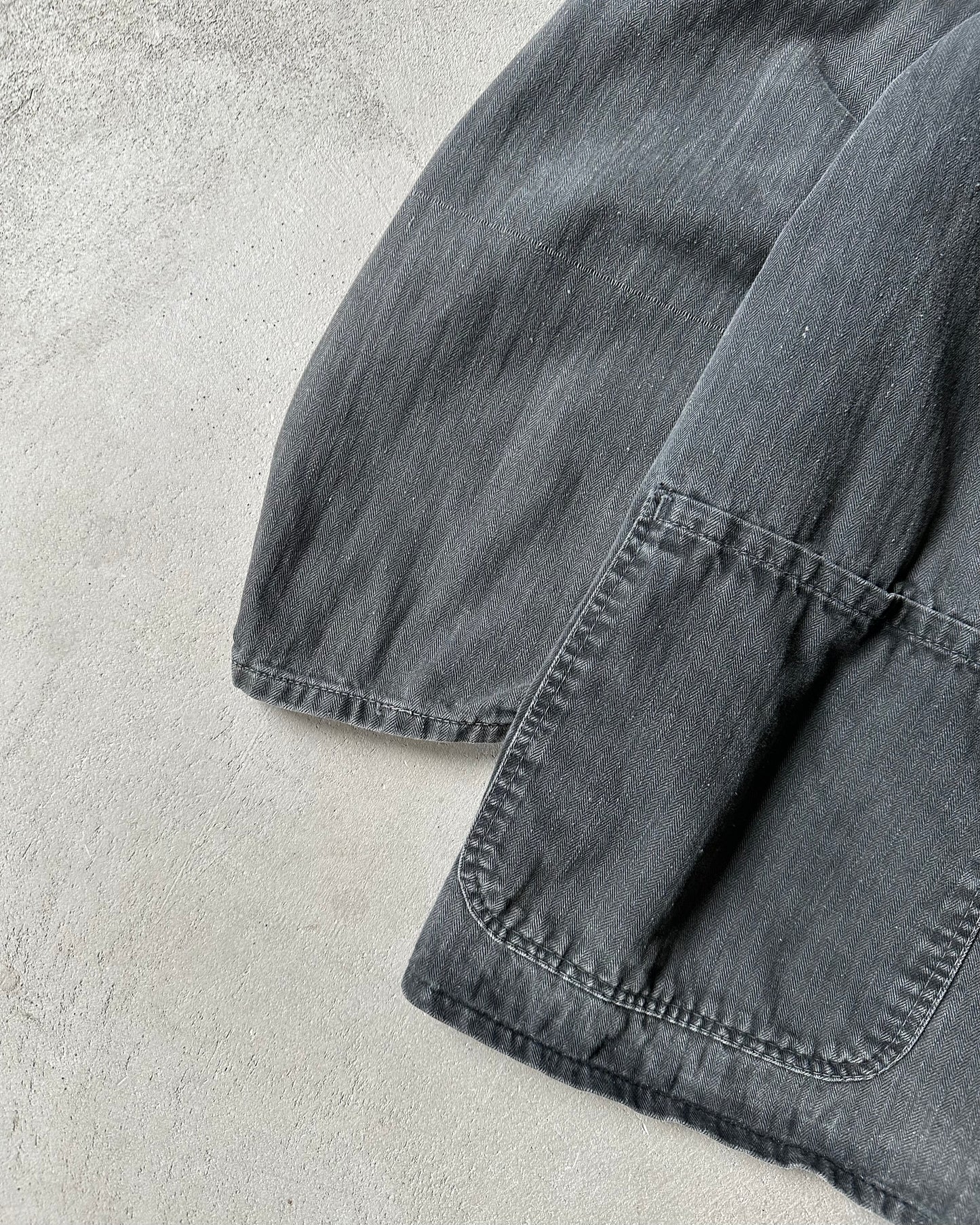 1970s - Faded Black HBT Euro Chore - M