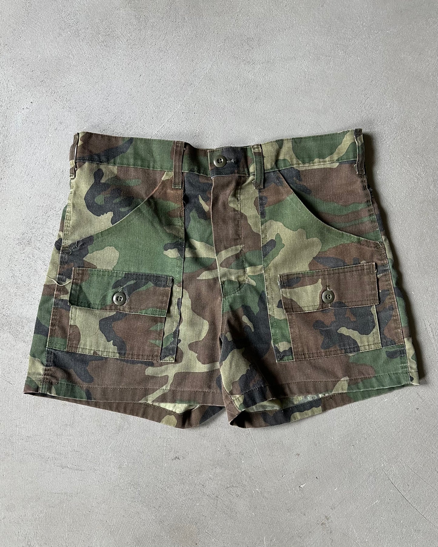 1980s - Camo Bush Shorts - 32