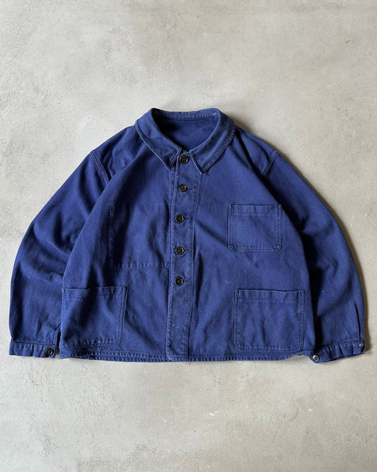 1960s - Navy Cropped French Chore - S/M