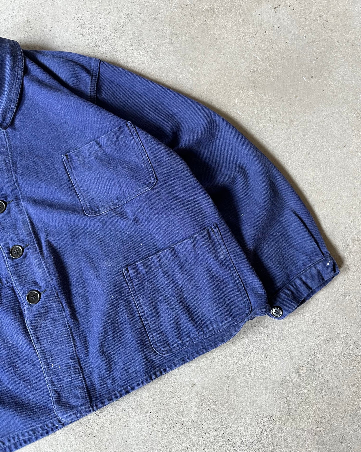 1960s - Navy Cropped French Chore - S/M