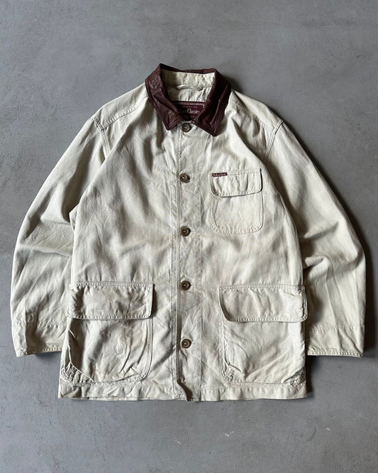 1990s - Beige Marlboro Barn Coat - M