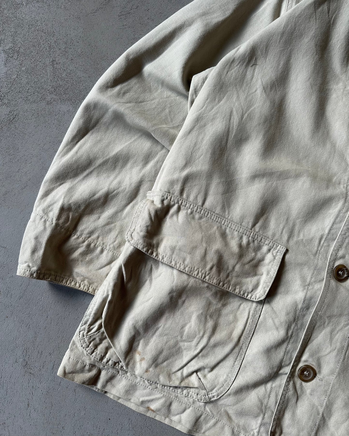 1990s - Beige Marlboro Barn Coat - M
