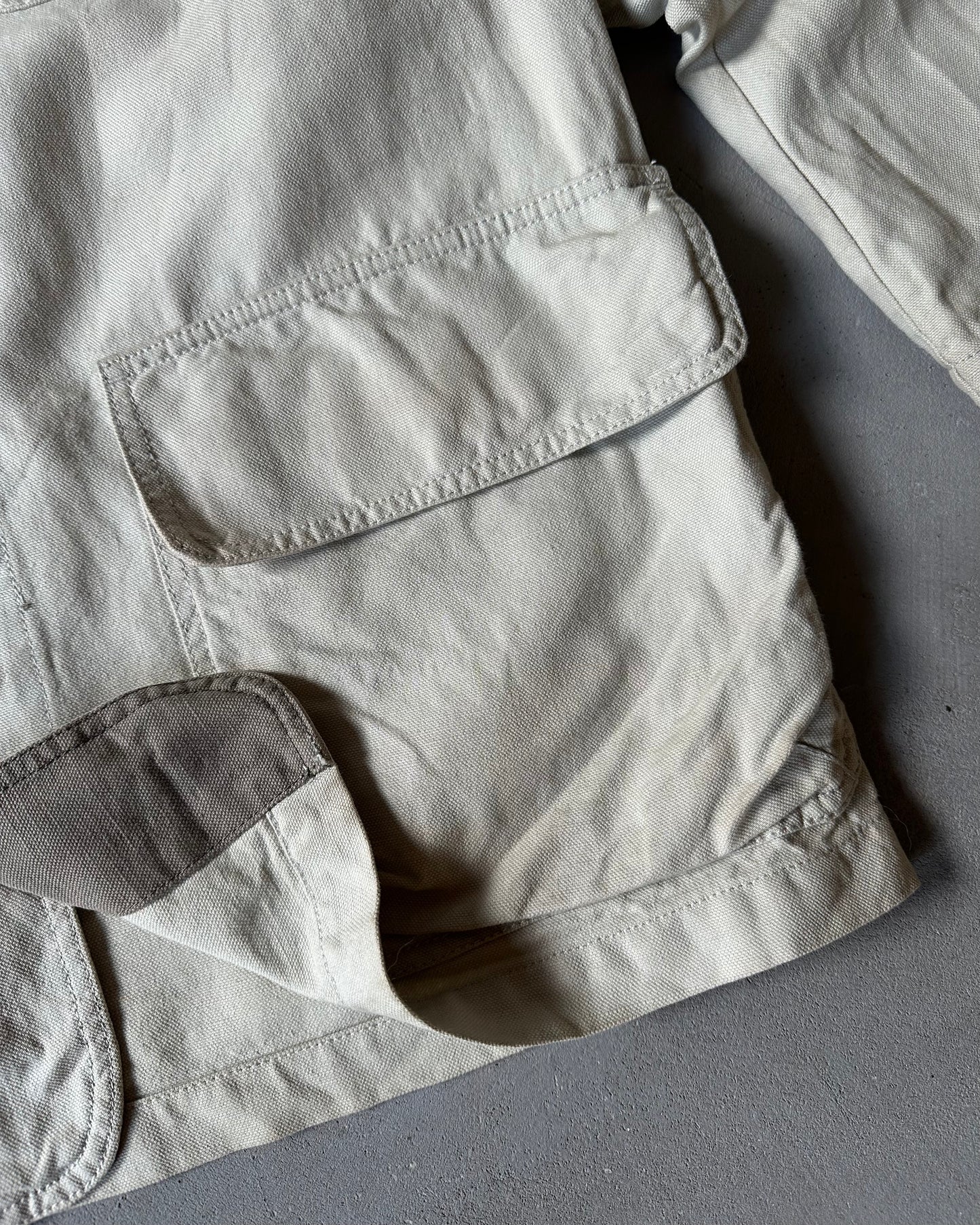 1990s - Beige Marlboro Barn Coat - M