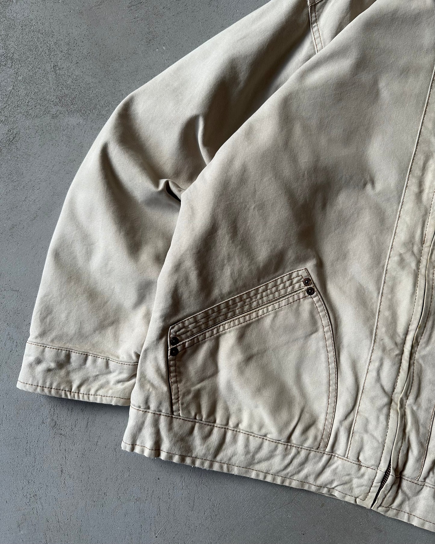 1990s - Beige LEE Work Jacket - L