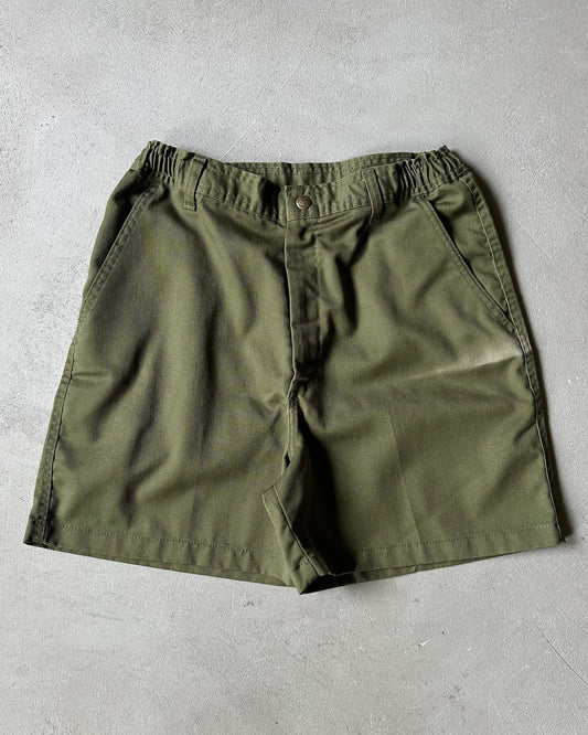 1980s - Faded Green Boy Scout Shorts - S