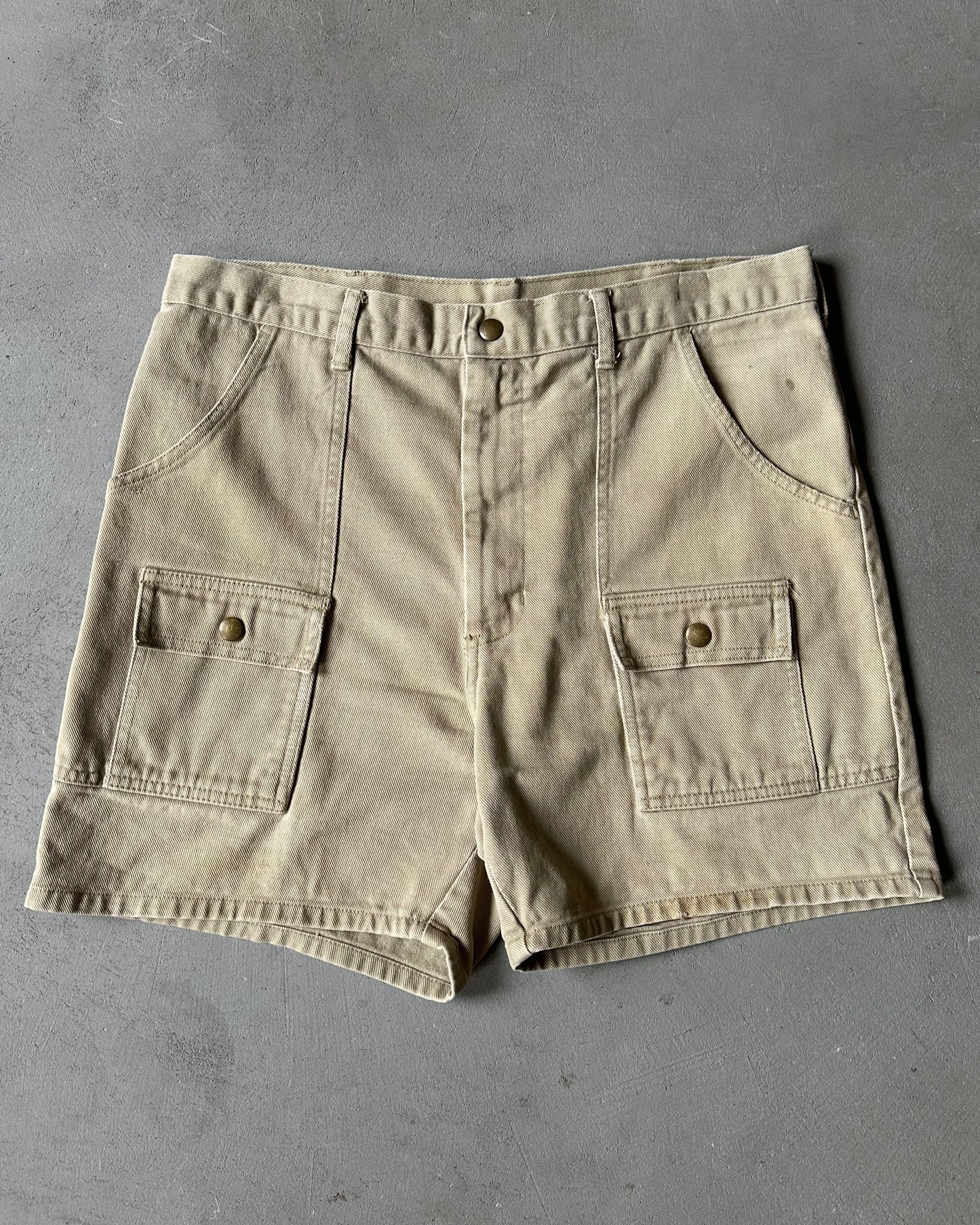 1980s - Beige Bush Shorts - 32