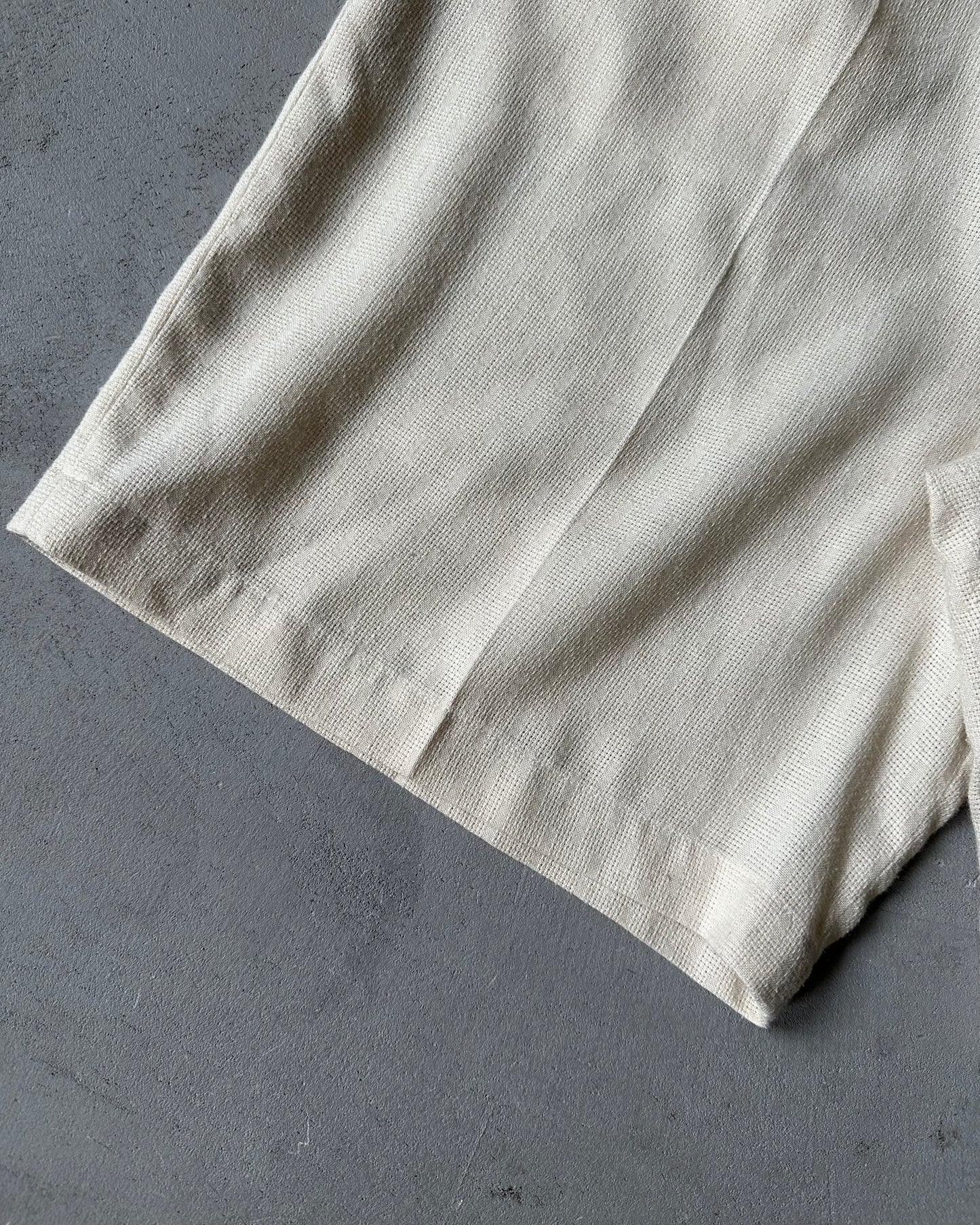1990s - Beige Women's Pleated Shorts - 30