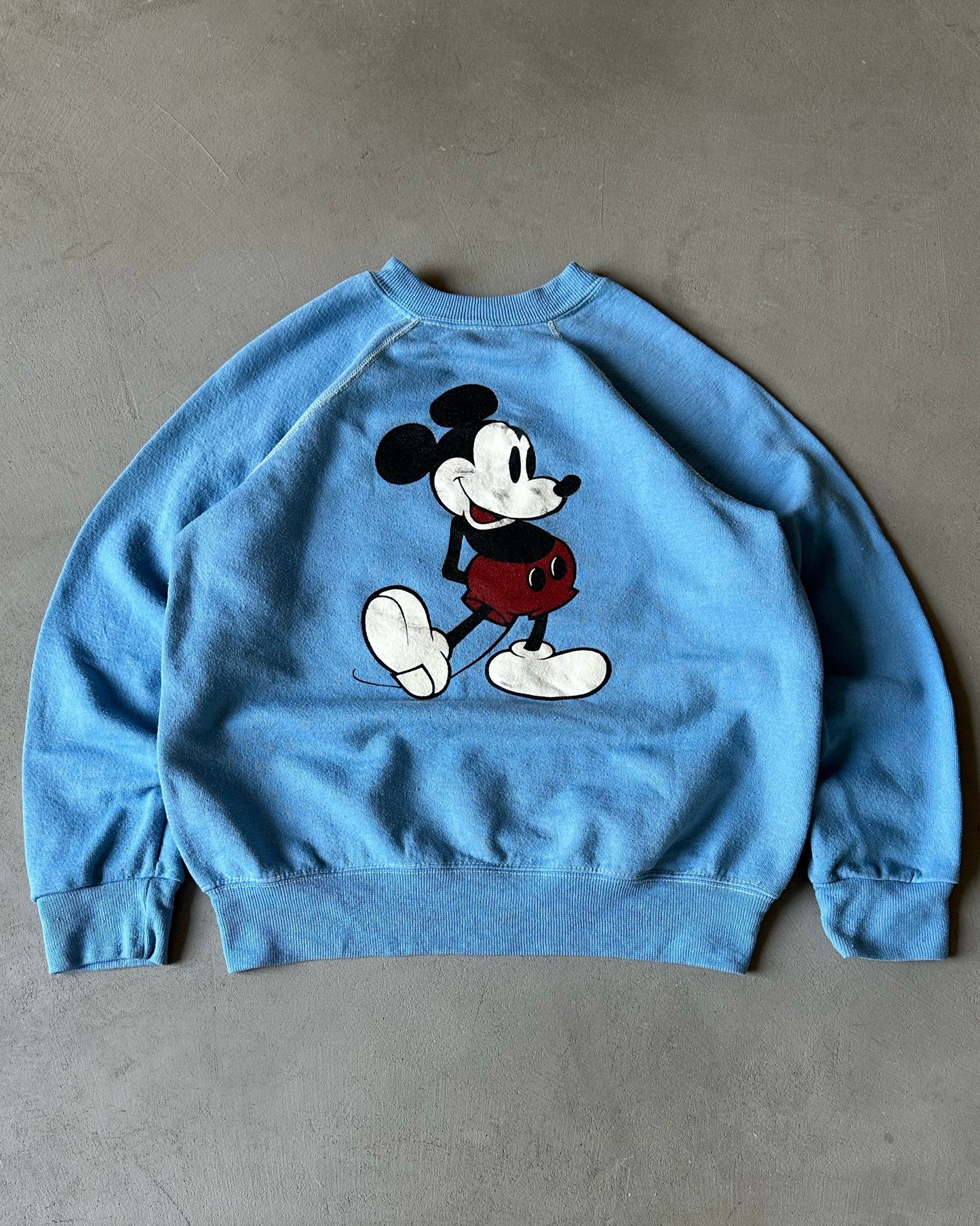 1970s - Light Blue "Mickey" Crewneck - XS