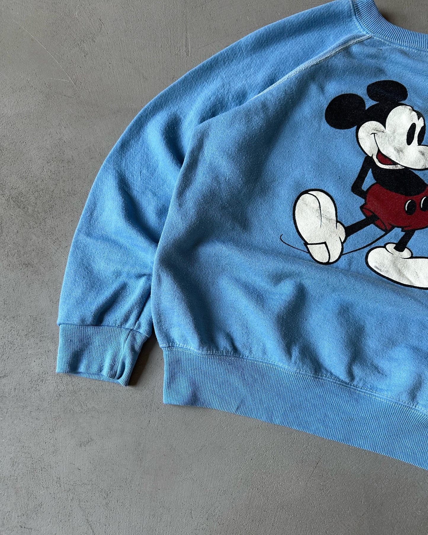 1970s - Light Blue "Mickey" Crewneck - XS