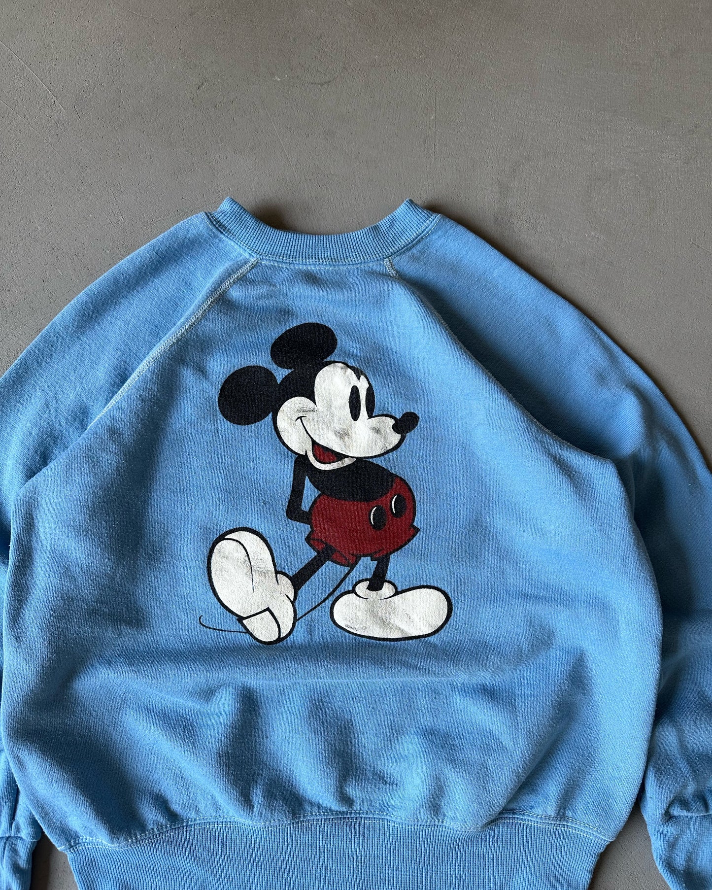 1970s - Light Blue "Mickey" Crewneck - XS