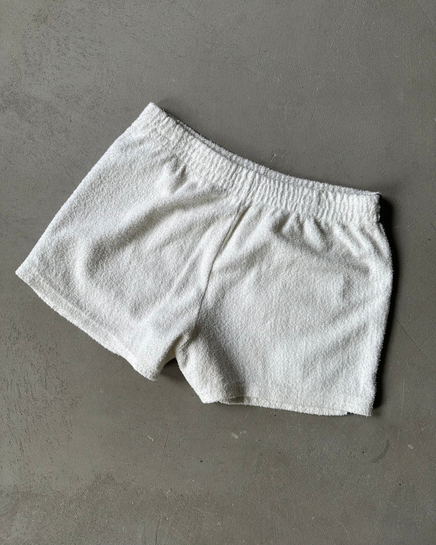1970s - White/Navy Pierre Cardin Terry Short - S
