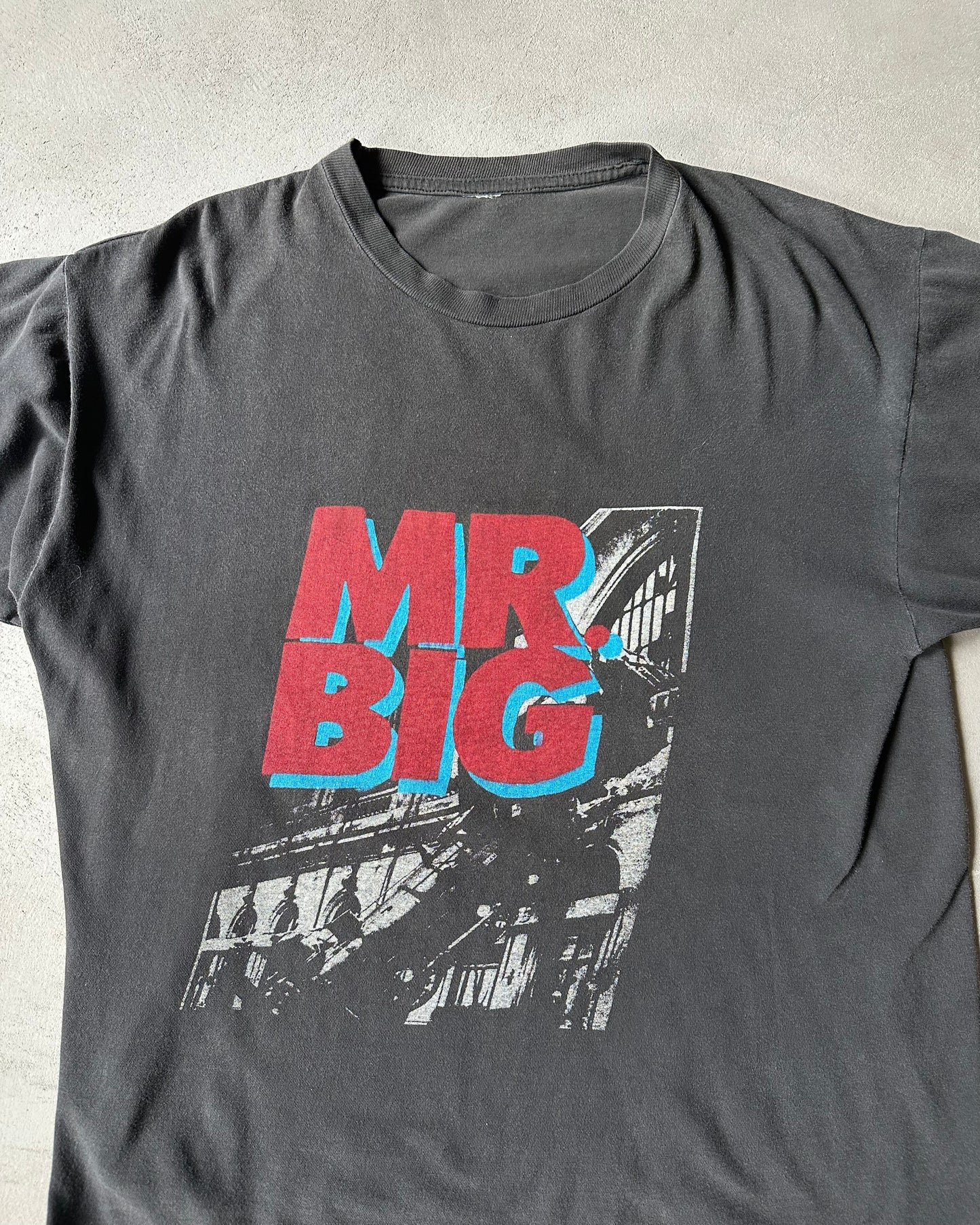 1990s - Faded Black MR.BIG T-Shirt - L
