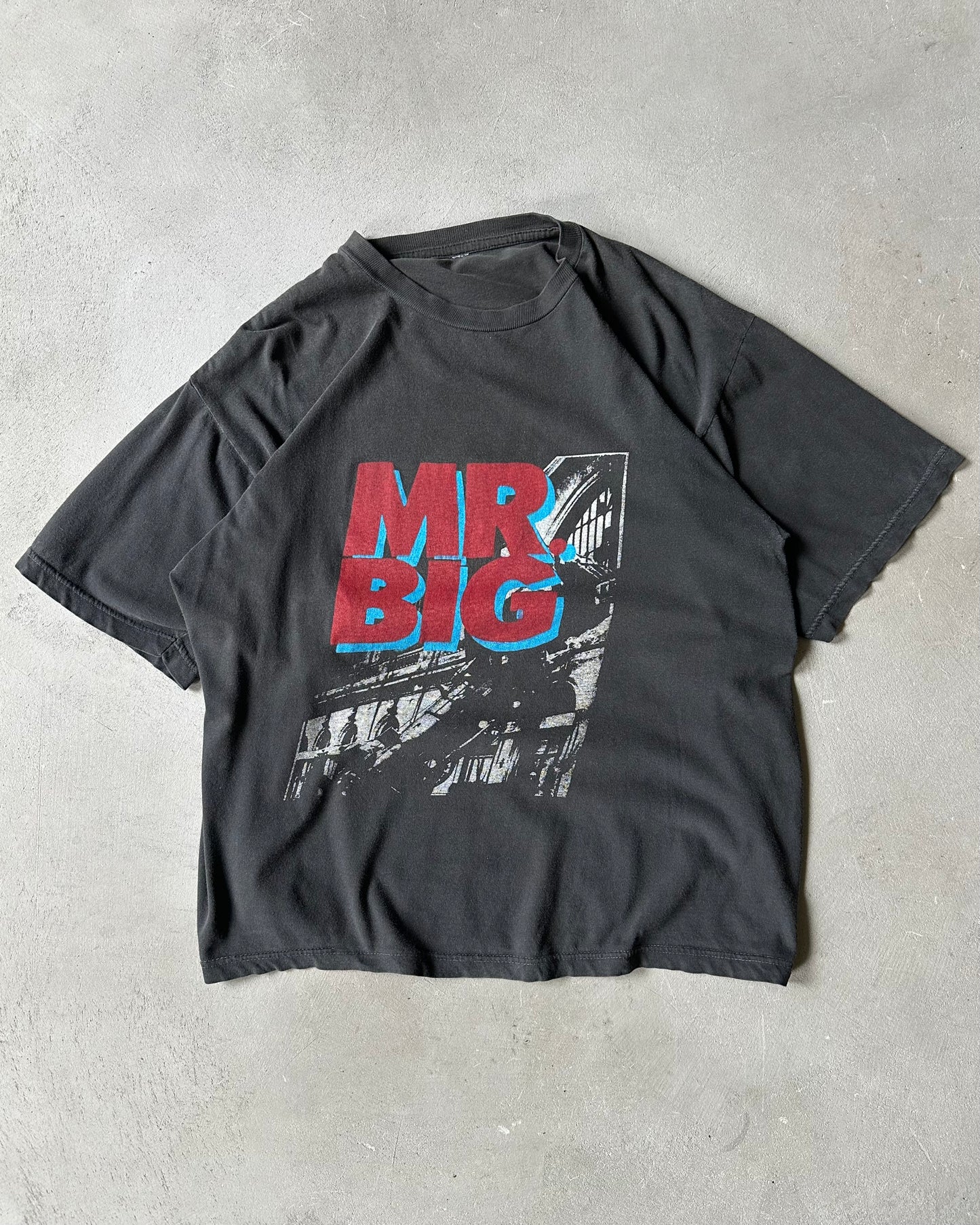 1990s - Faded Black MR.BIG T-Shirt - L