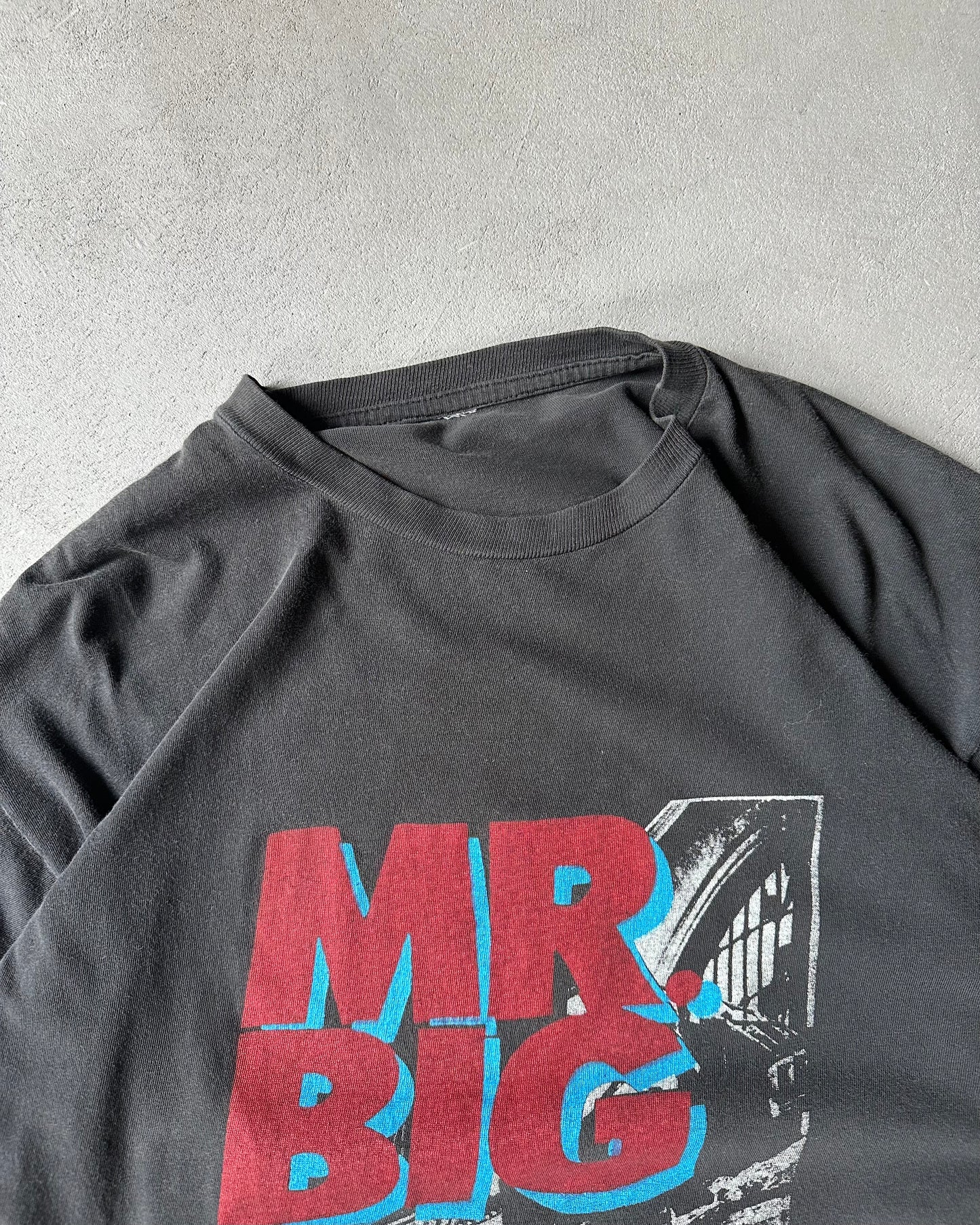 1990s - Faded Black MR.BIG T-Shirt - L