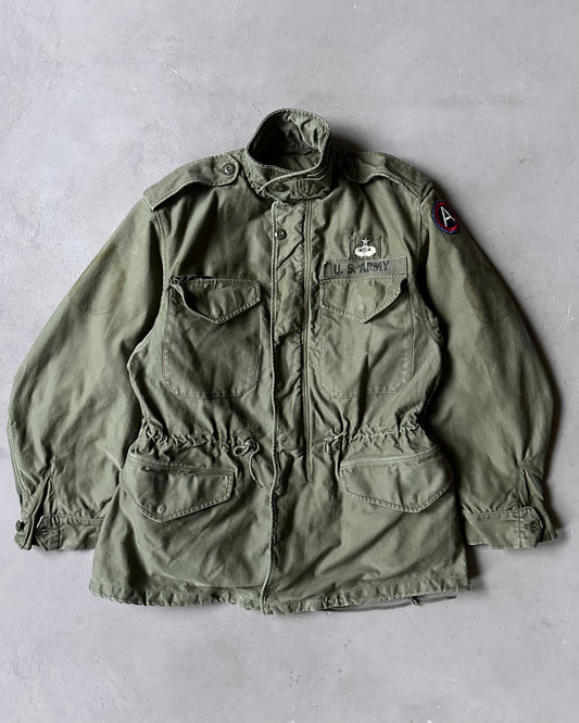 Années 60 - Veste militaire M-51 verte vieillie - Taille M