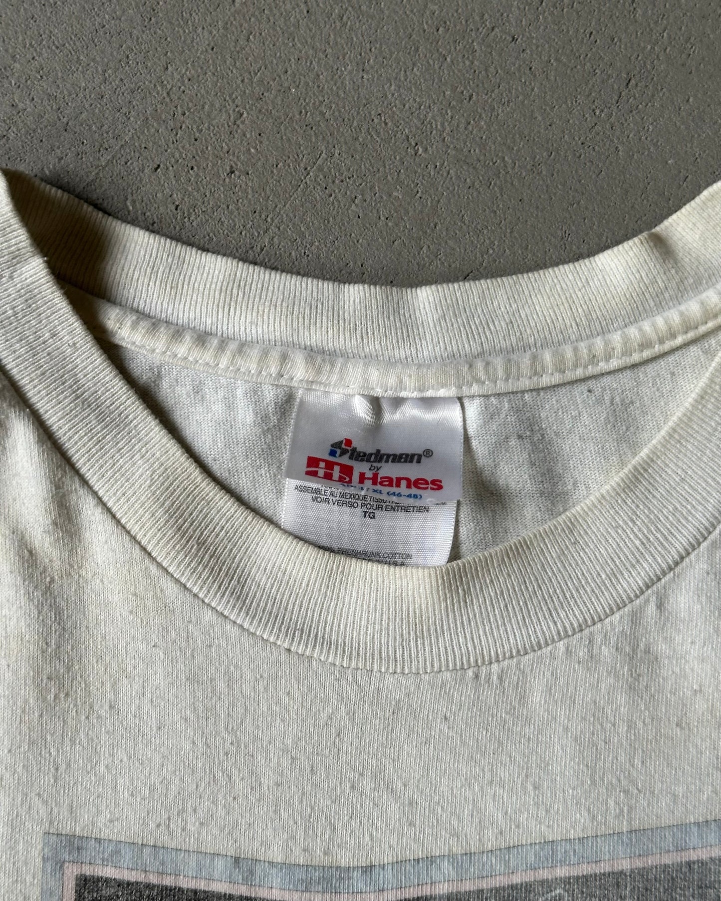 1990s - White Roy Rogers Cut Off T-Shirt - L/XL