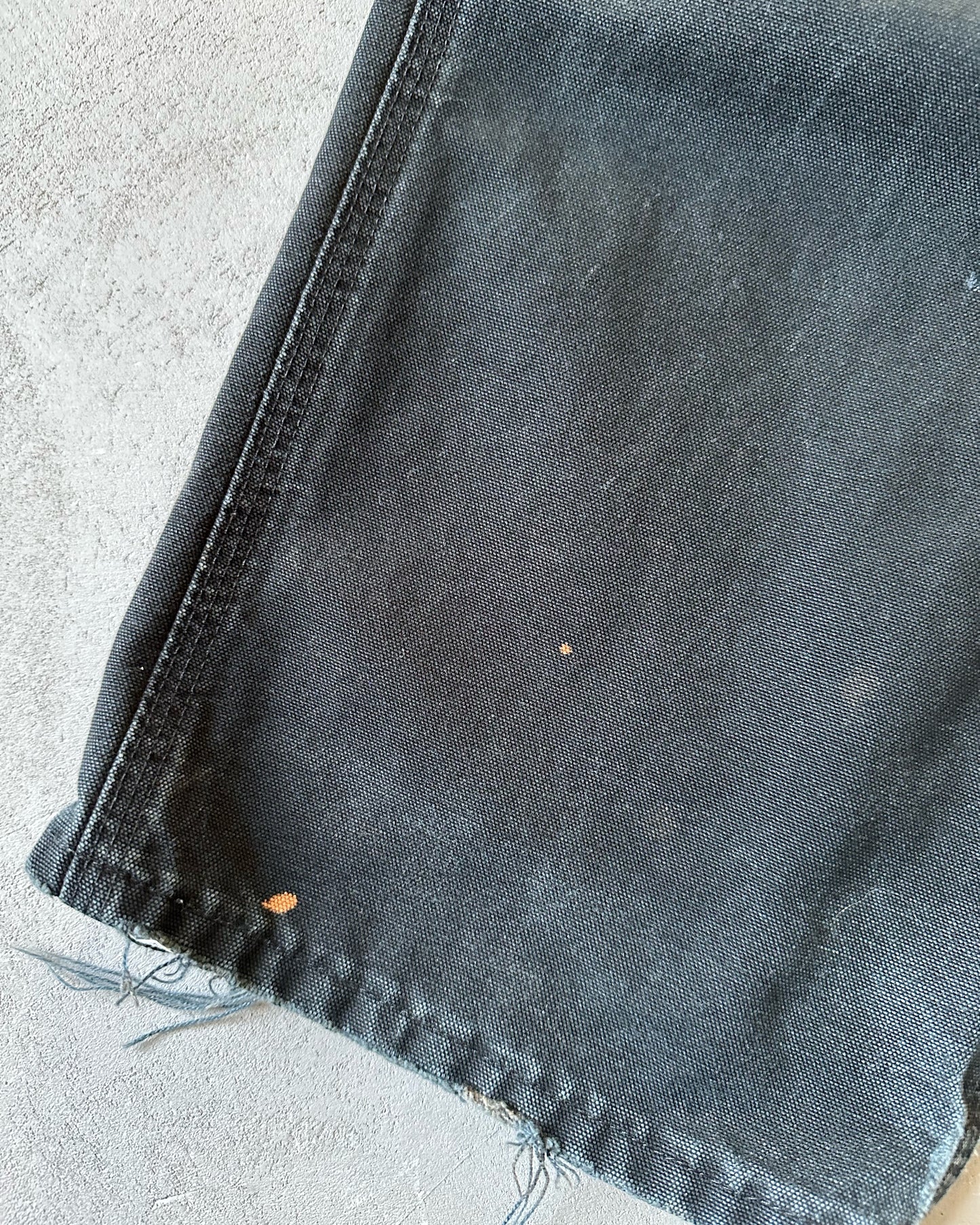 2000s - Faded Black Carhartt Carpenter Pants - 36x30