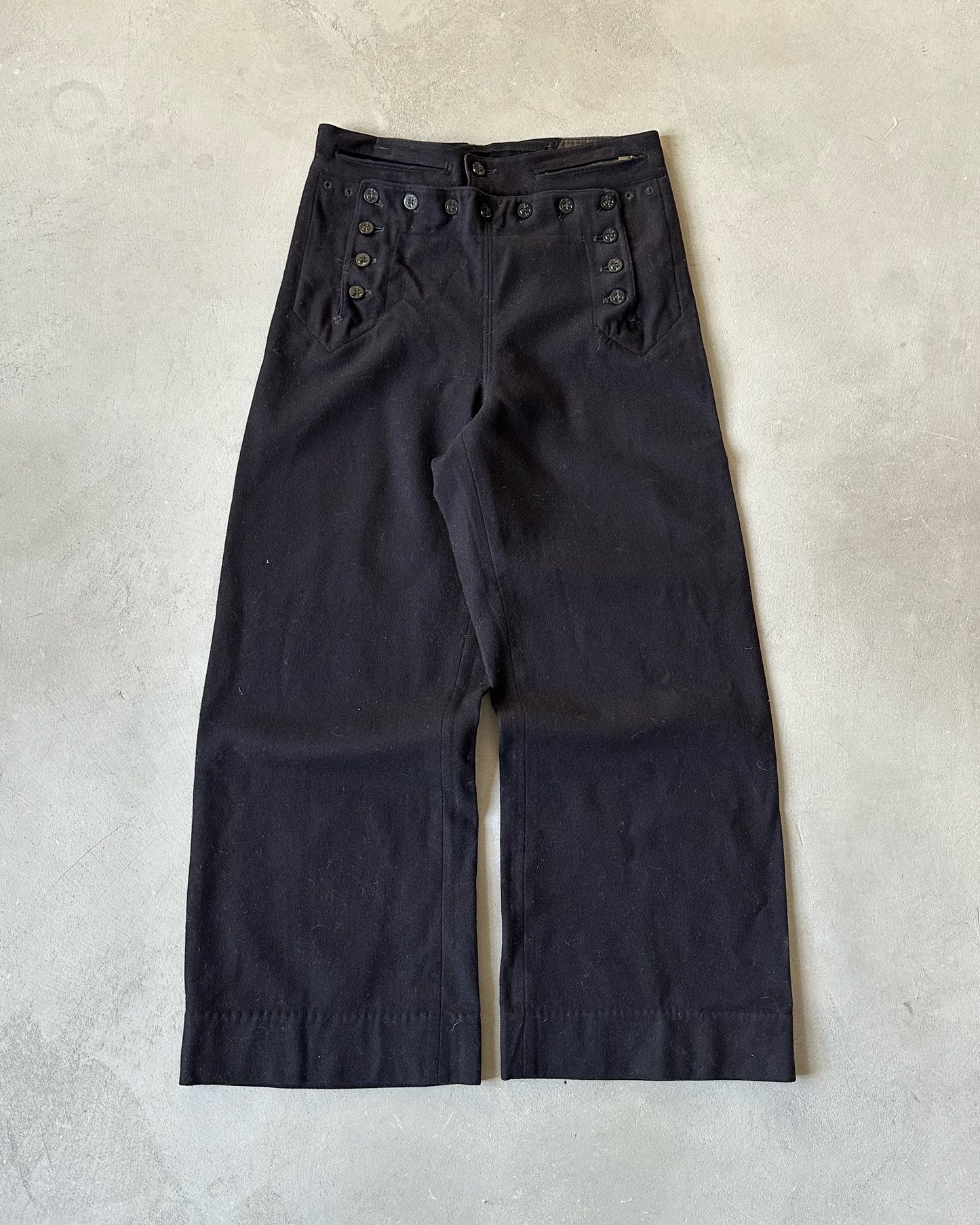 1960s - Navy Naval Wool Sailor Pants - 28x27