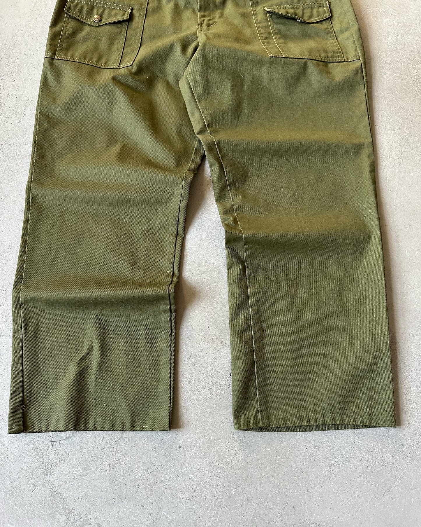 1980s - Green Boy Scouts Pants - 36x27