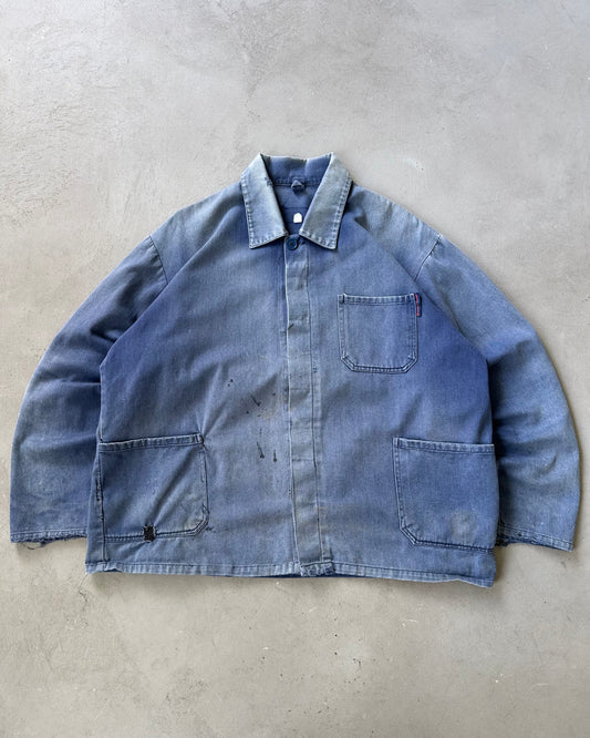 1980s - Distressed Blue French Chore - L/XL