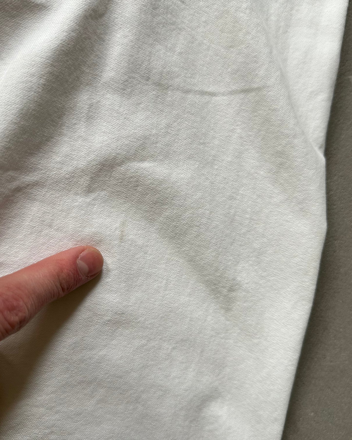 1990s - White Ralph Lauren 1/4 Button Up - S